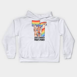 Love's Strength, Pride's Power Kids Hoodie